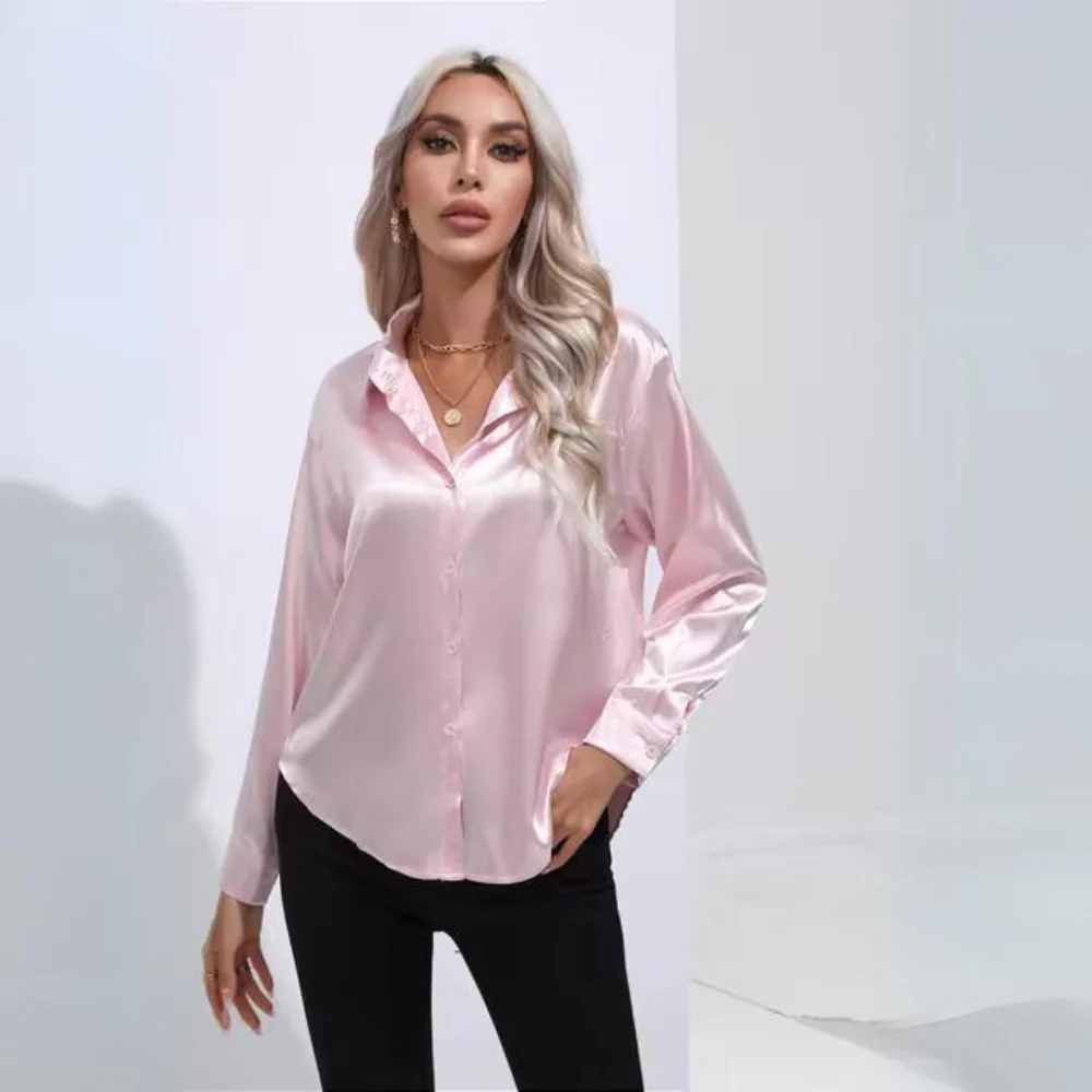 Margot | Elegant office long sleeve shirt - Image 4