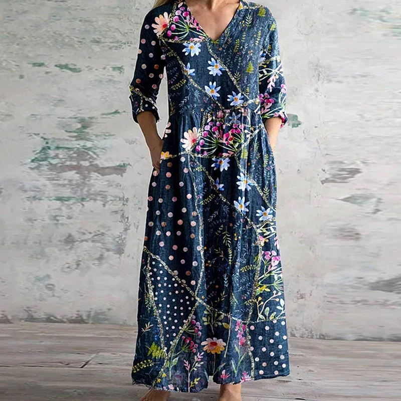 Maria® | Elegant floral women's summer dress - Image 2