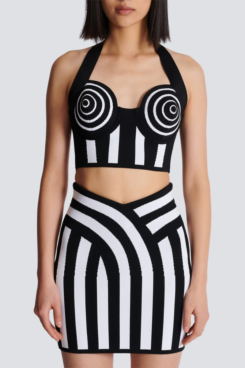 María® | neck Striped Knit Skirt Set - Image 13