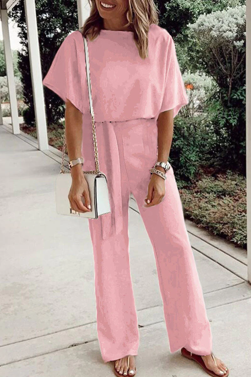 Maria Elena | Casual, loose overalls with fixed frenulum and O-neck - Image 4