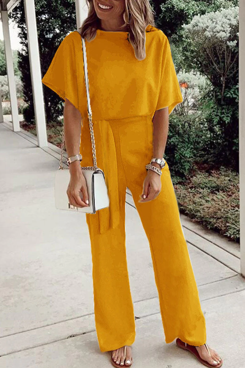 Maria Elena | Casual, loose overalls with fixed frenulum and O-neck - Image 6