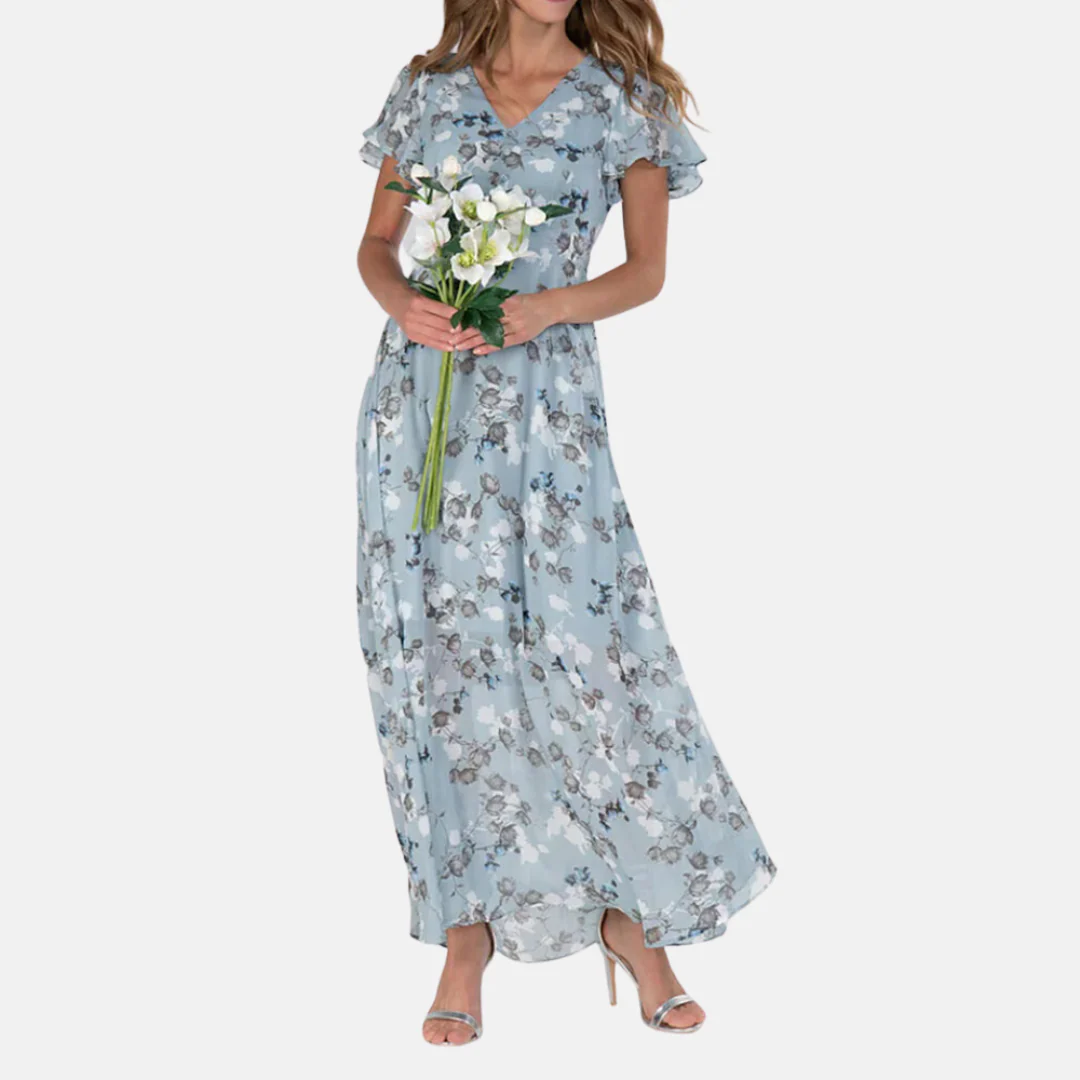 María Eugenia® | Elegant Floral Print Dress - Image 2