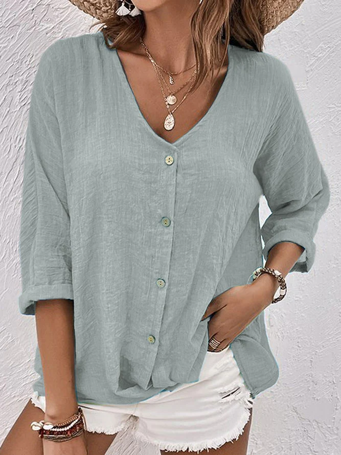 Maria Fernanda® | Chemise in lin aérée with buttons - Image 3
