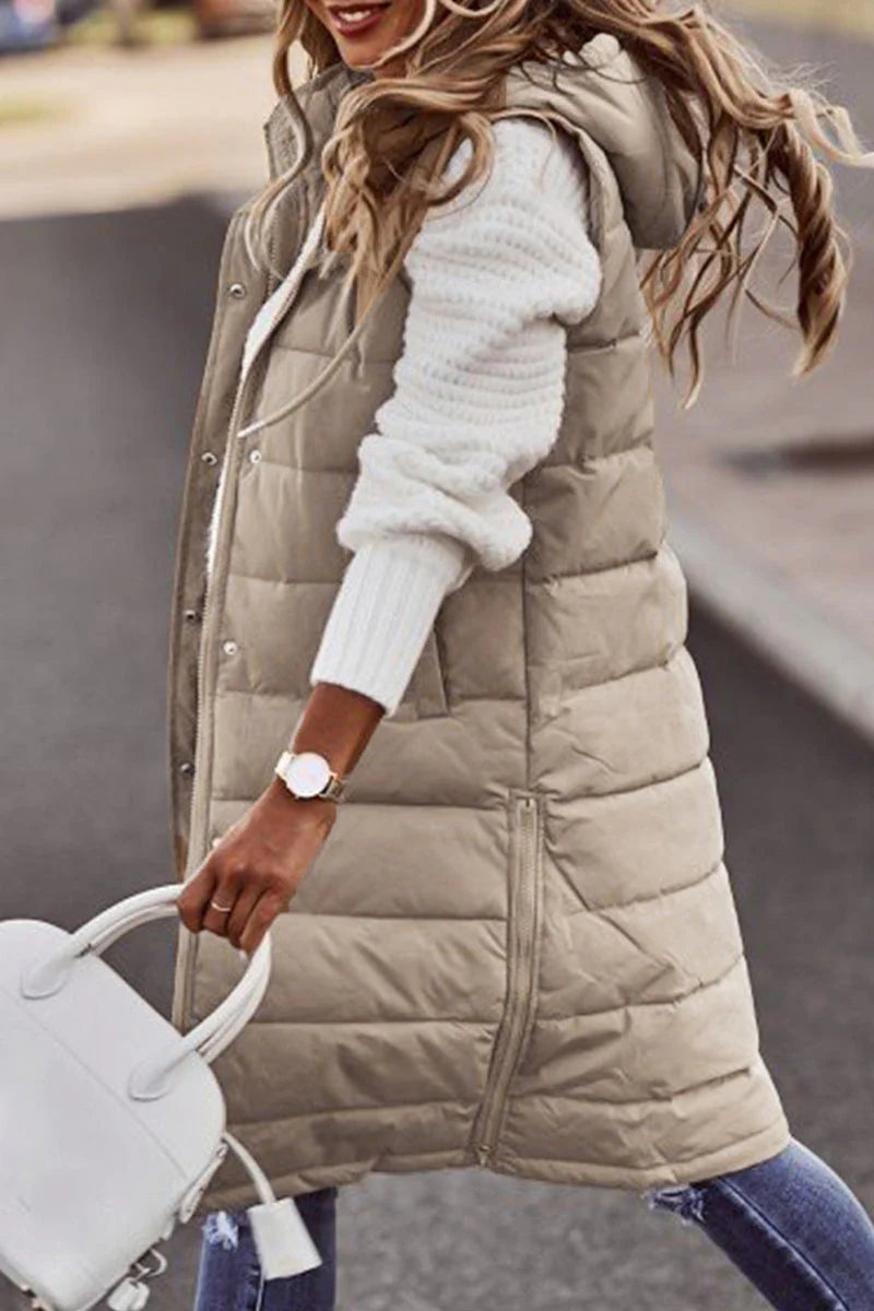 Maria José | Casual street vests with stand-up collar and plain zipper - Image 5