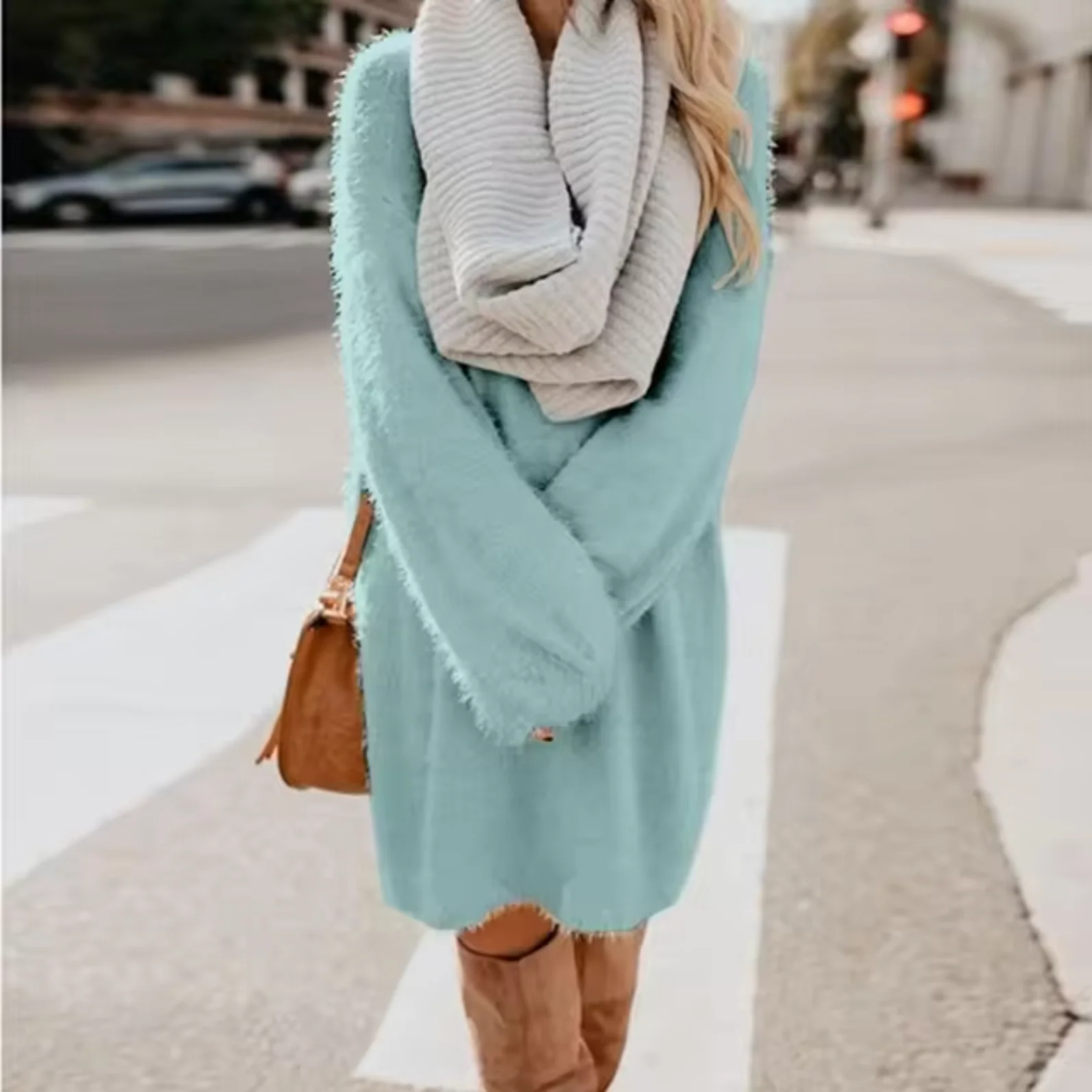 Maria José | Cotton knit sweater dress - Image 3