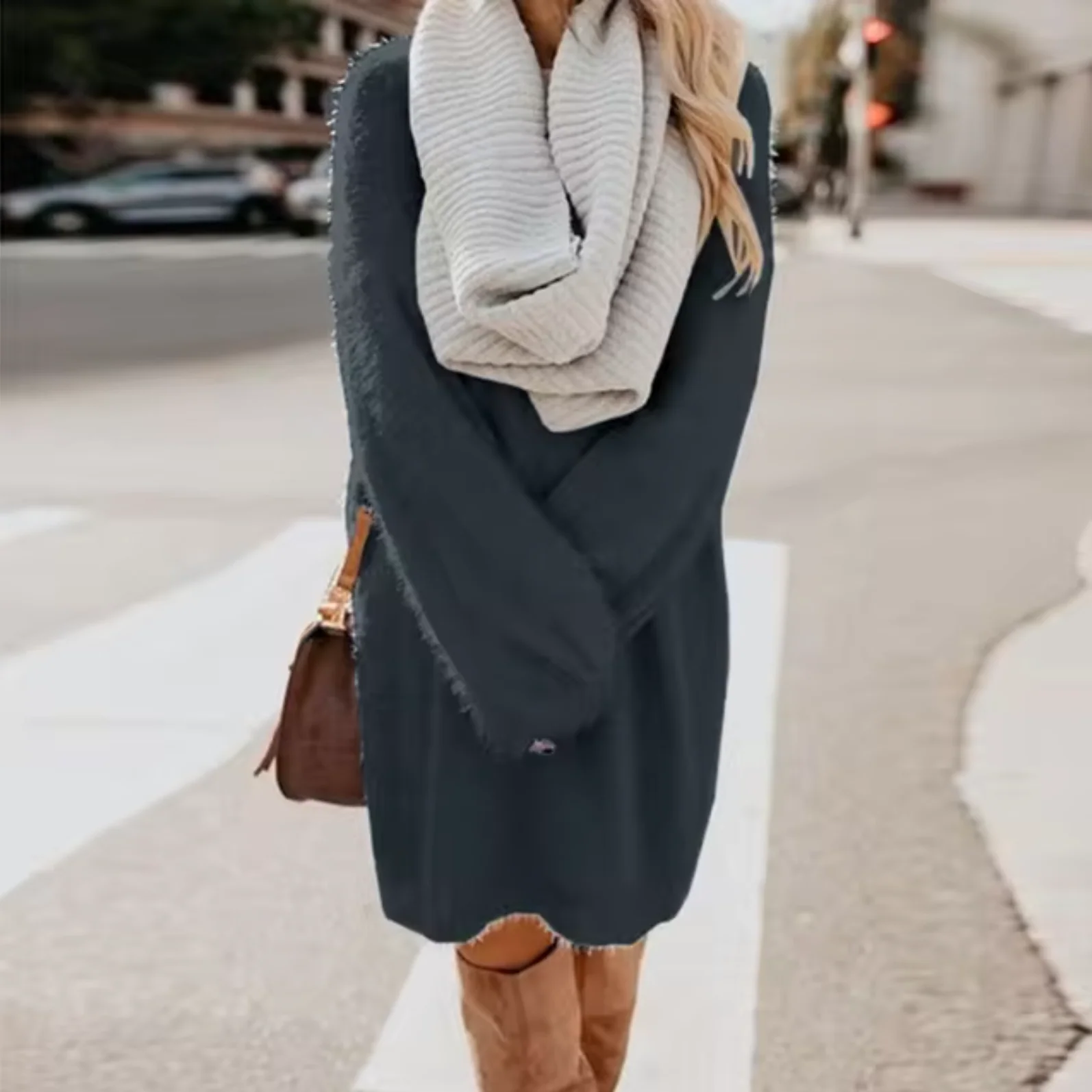 Maria José | Cotton knit sweater dress - Image 7