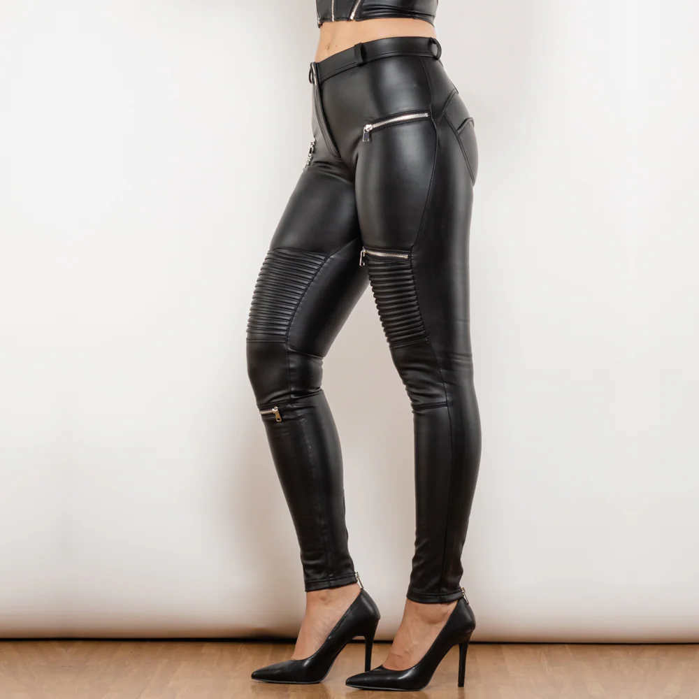 Mariana® | Black tight leather pants for women - Image 3
