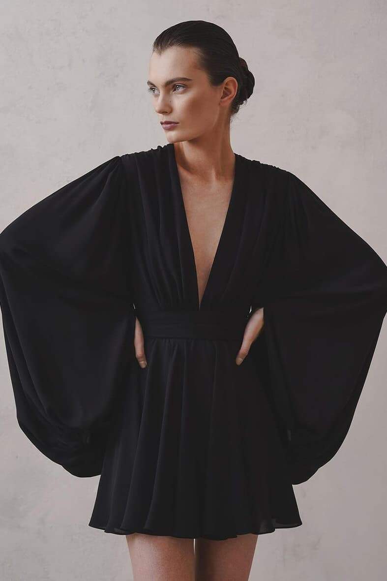Maricarmen® | Mini Dress With Deep V-Neck - Image 10