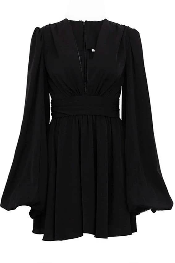 Maricarmen® | Mini Dress With Deep V-Neck - Image 4