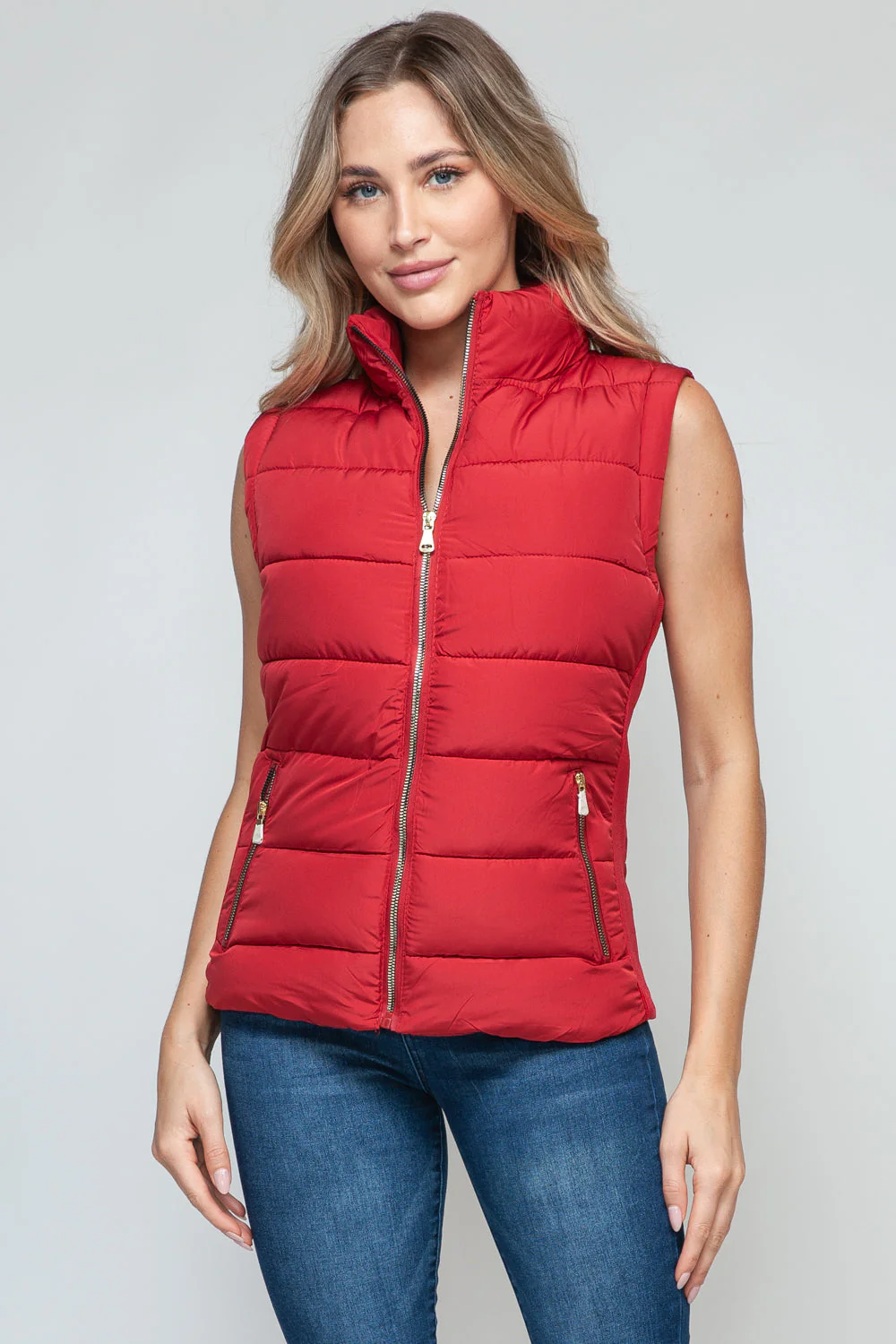 Marie | Snobbish turtleneck vest with zip and pockets - Image 5