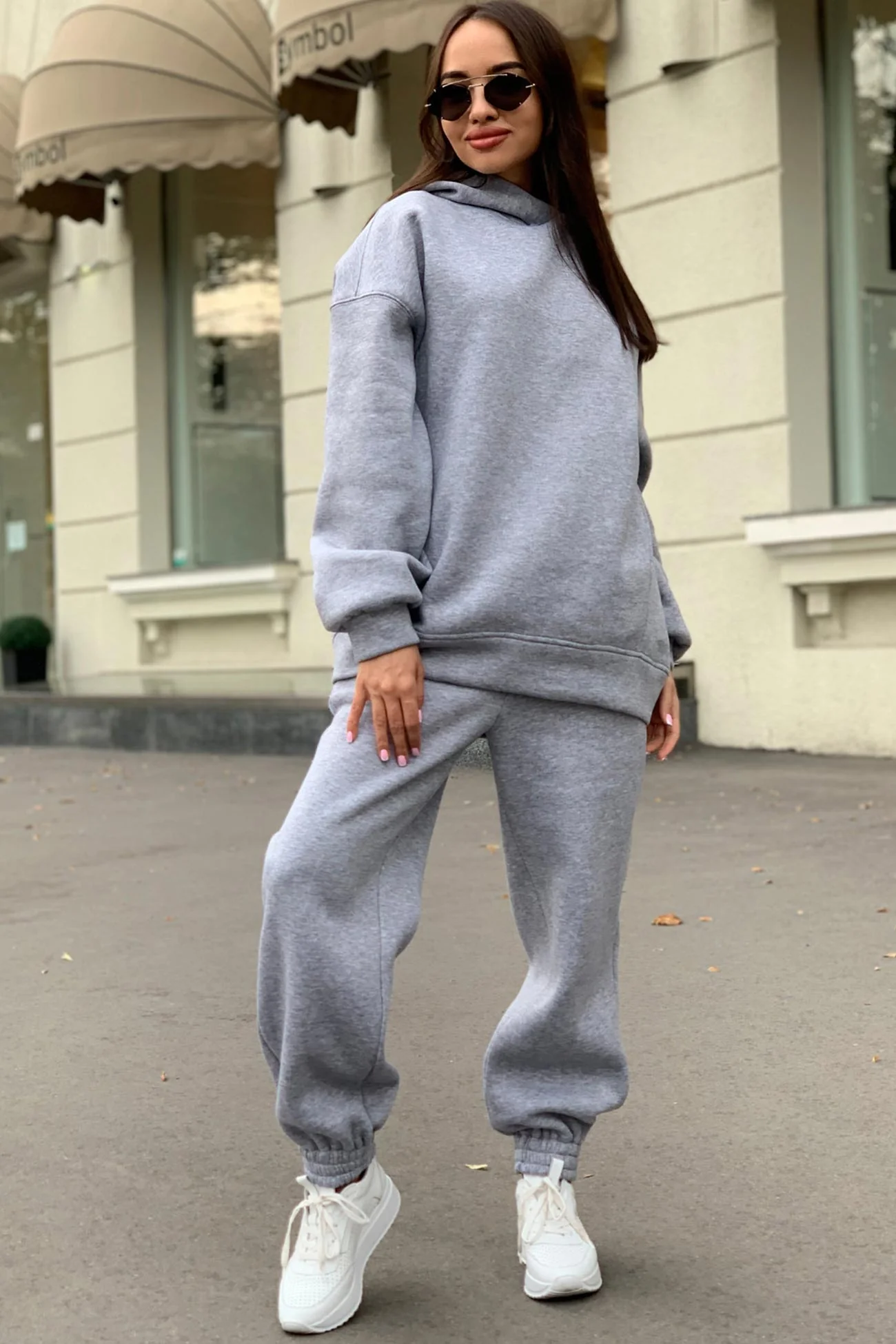 Marina | Long pants set with hood and elastic waistband and pockets - Image 17