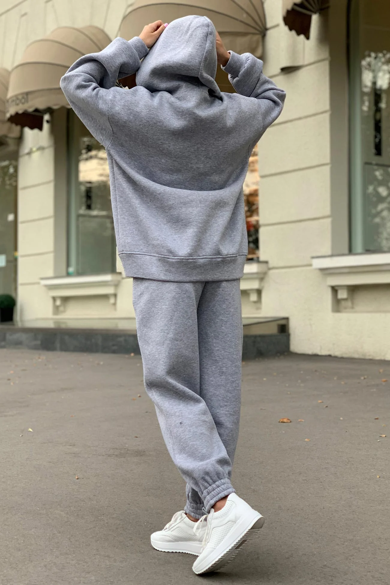 Marina | Long pants set with hood and elastic waistband and pockets - Image 18