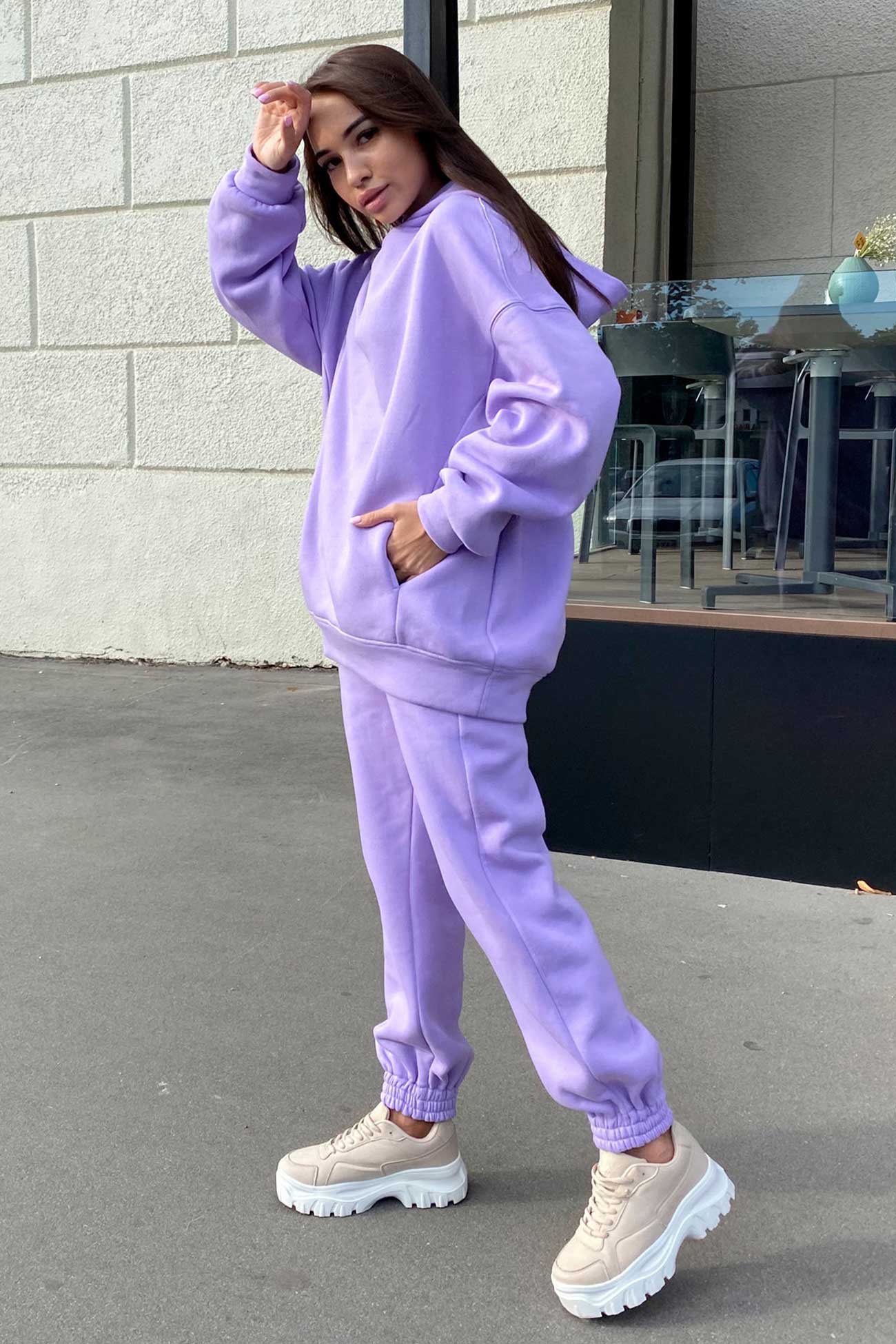 Marina | Long pants set with hood and elastic waistband and pockets - Image 19
