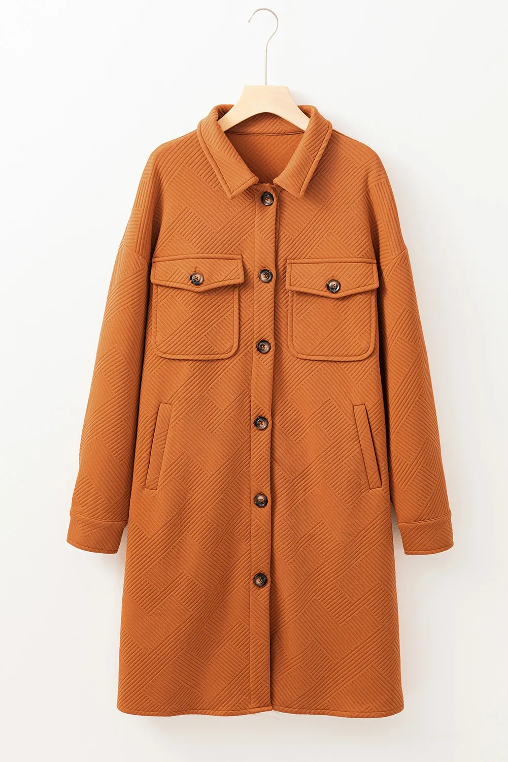 Marina | Structured coat with button placket and collar - Image 2