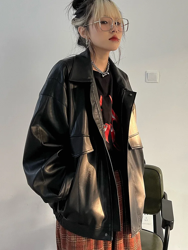 Marina | Versatile leather jacket for women - Image 3