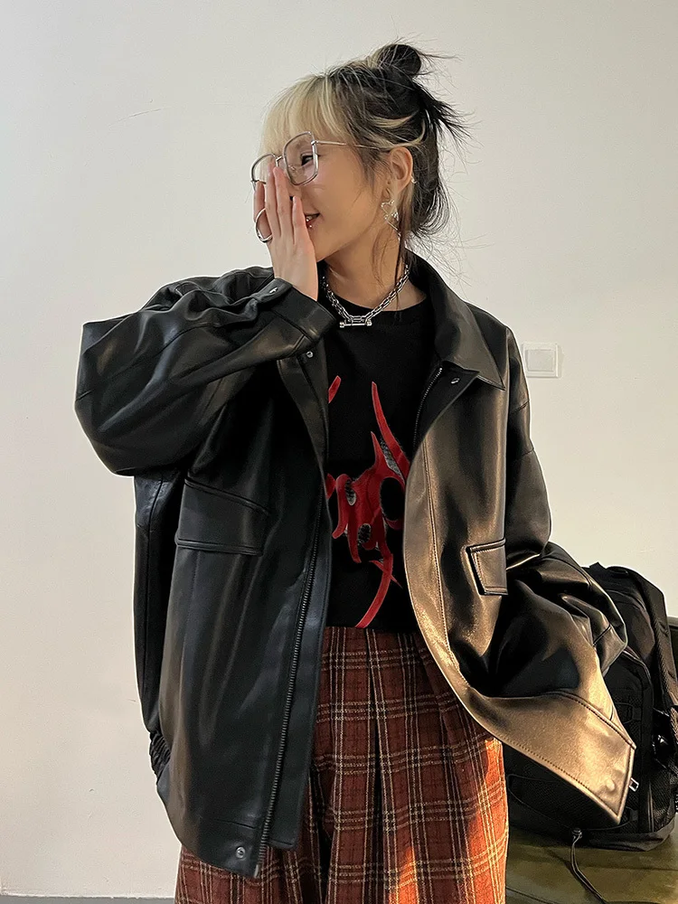Marina | Versatile leather jacket for women - Image 4