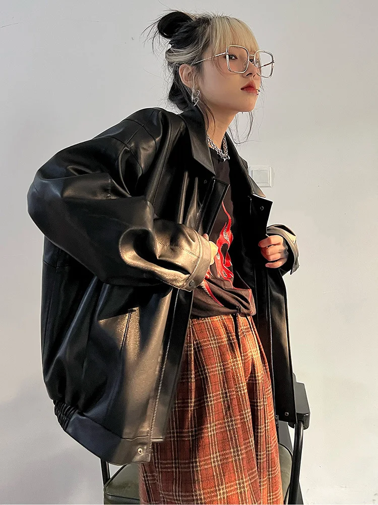 Marina | Versatile leather jacket for women - Image 5