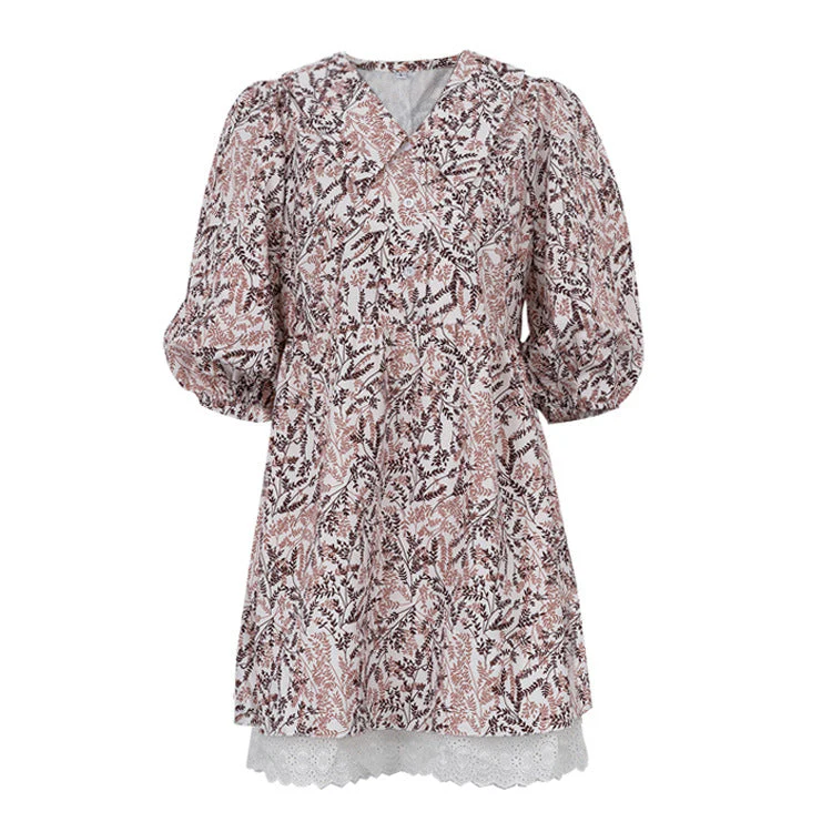 Mariola® | Women'S Blouse Dress With Floral Pattern And Puff Sleeves - Image 6