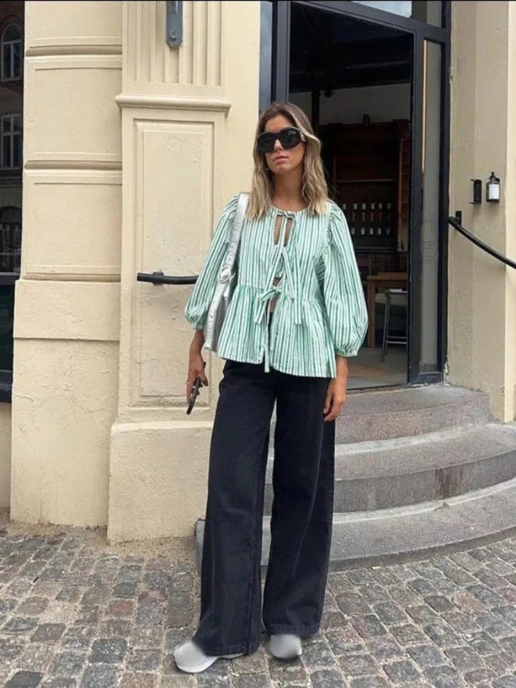 Mariona® | Puffy Blouse With Long Sleeves - Image 6