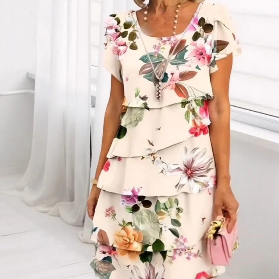 Marisa® | Elegant floral women's summer dress - Image 5