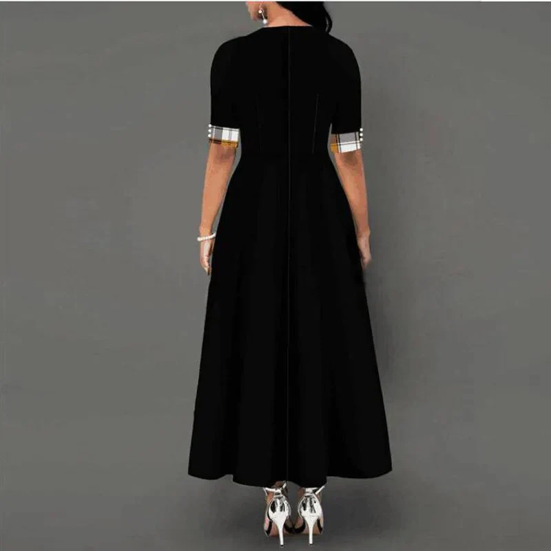 Marisa® | Long Checked Dress - Image 5