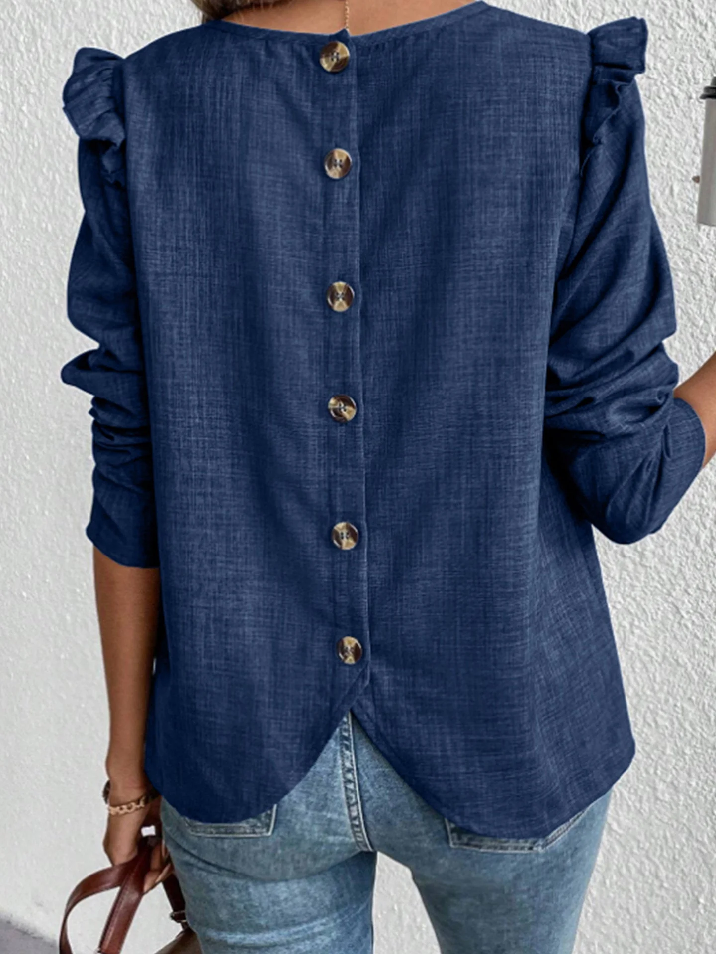 Maritza® | Women'S Blouse Shirt With Decorative Ruffle Details And Button Placket - Image 7