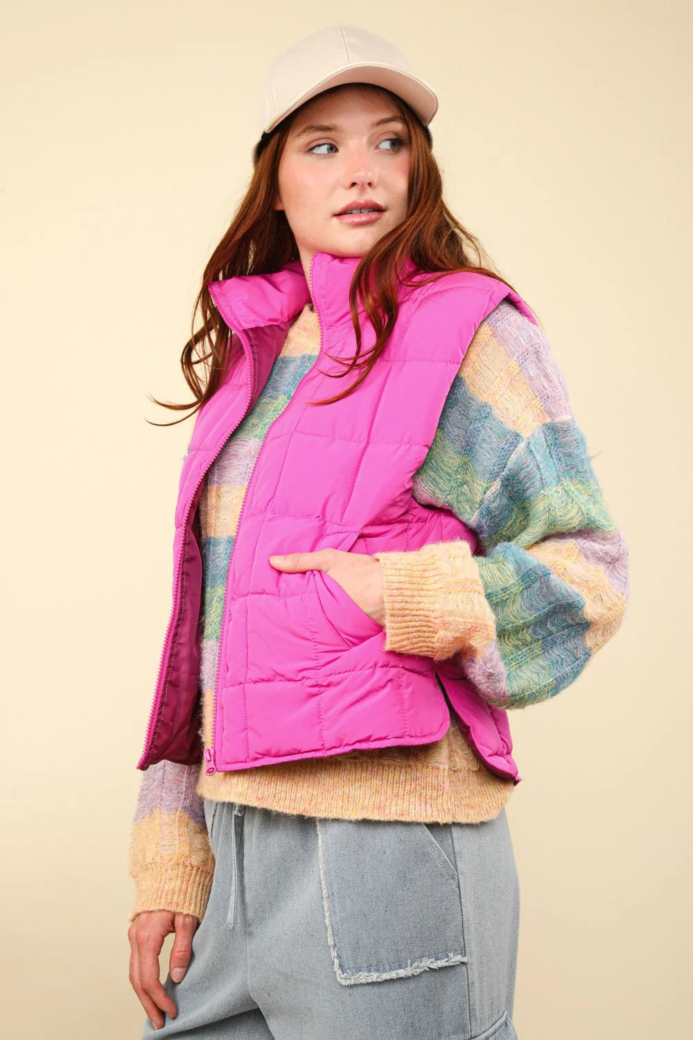 Marlies | Padded, warm vest with zip - Image 3