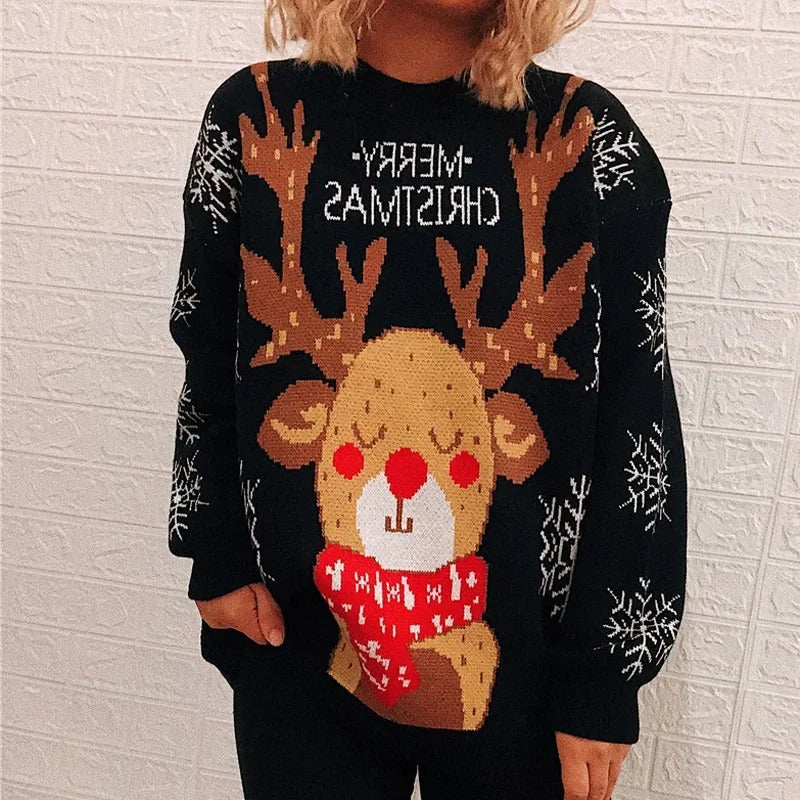 Marta | Children's Christmas sweater with reindeer motifs - Image 2