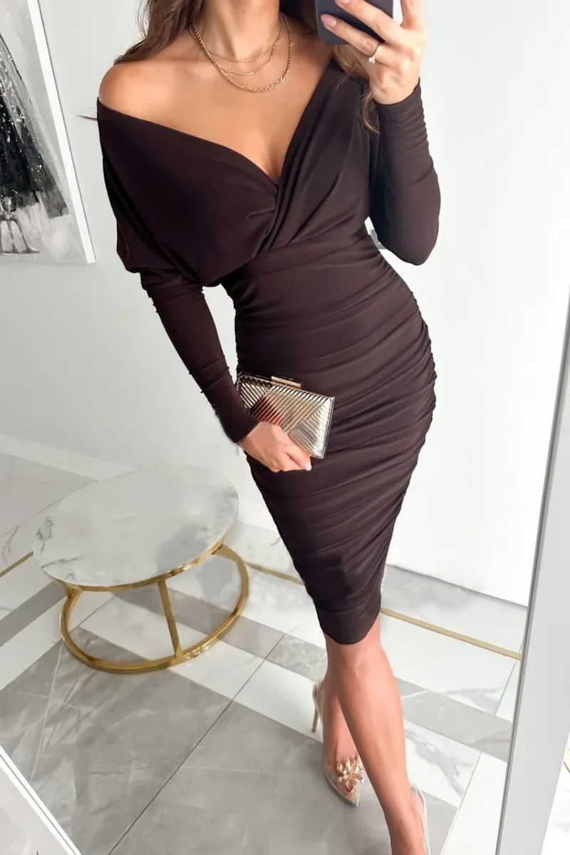 Marta® | Long Sleeved Party Dress - Image 3