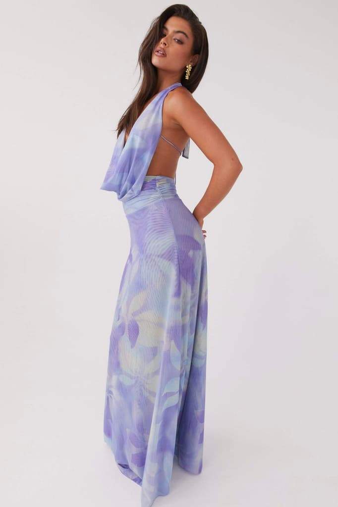 Marta® | Printed Halterneck Maxi Dress - Image 11