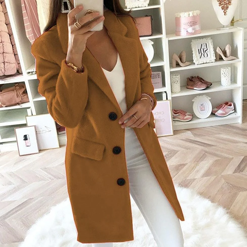 Mathilda | Long women's coat - Image 5