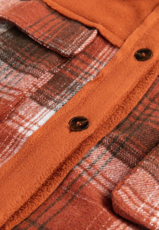 Matilde | Checked long sleeve jacket with buttons - Image 10