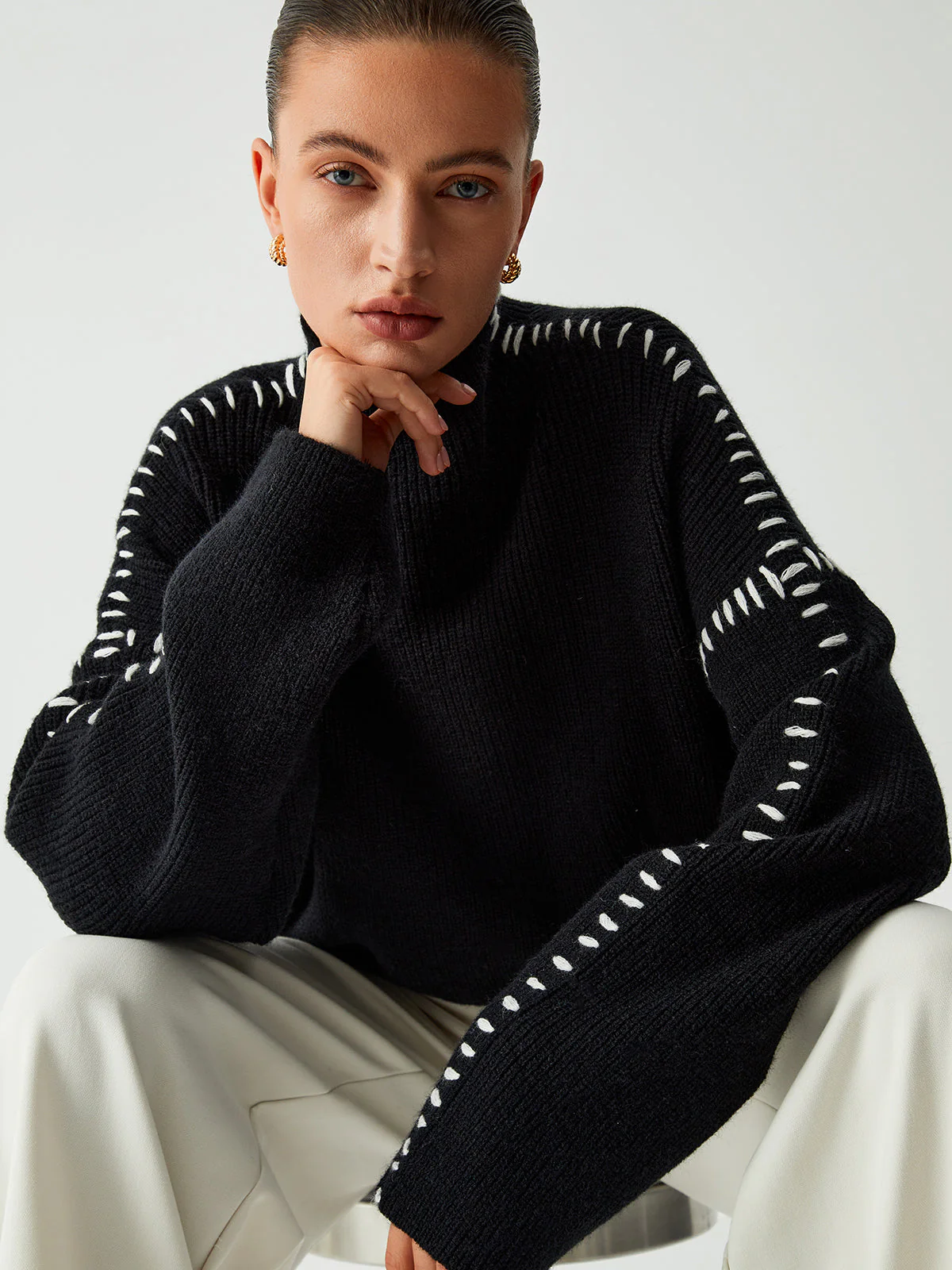 Matilde® | Fashion Loose Knitted Sweater In Oversize - Image 5