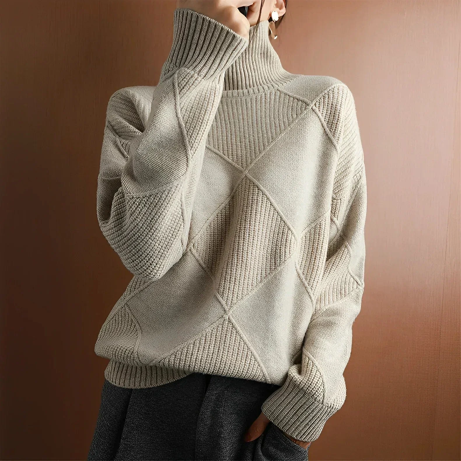 Matilde® | Marie Pull en cachemire à col roulé - Image 3