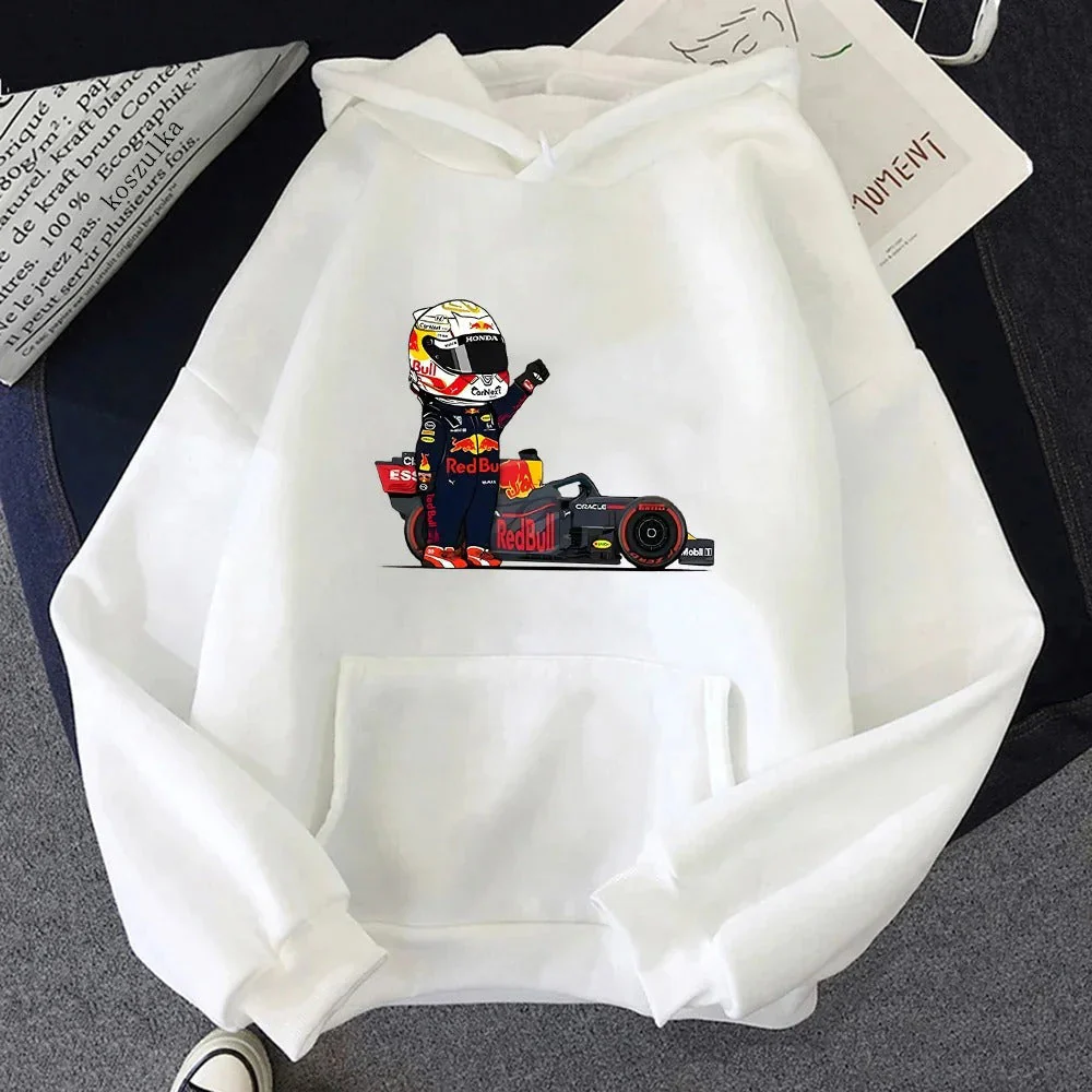 Matilde | Unisex hoodie with miniature F1 print - Image 9