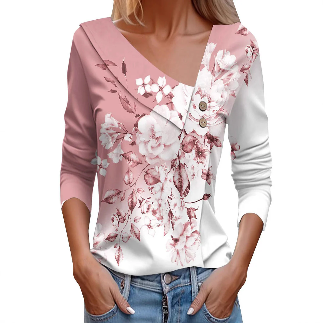 Matilde® | Women'S Blouse Shirt With Floral Appliqu�� And Modern Button Details - Image 4