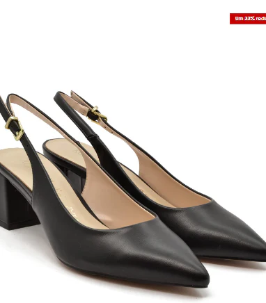 Maura® | Stylish Black Shoes With Black Strap - Image 4