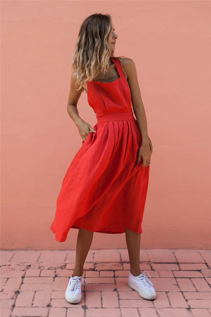 Melanie® | Elegant Midi Dress - Image 4