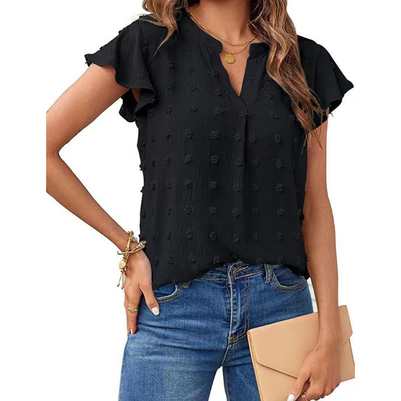 Merced® | Women'S Blouse Shirt With Ruffle Sleeves - Image 3