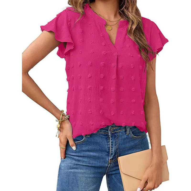 Merced® | Women'S Blouse Shirt With Ruffle Sleeves - Image 4