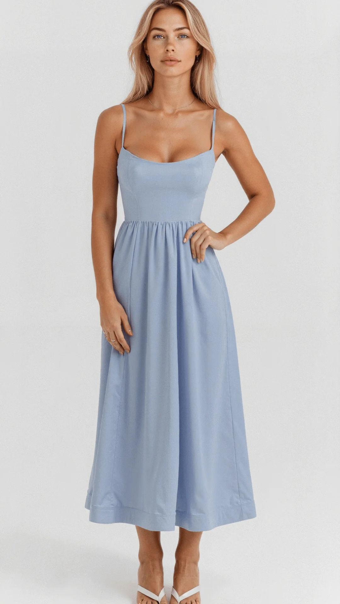 Mia® | Elegant Off-The-Shoulder Midi Dress - Image 3