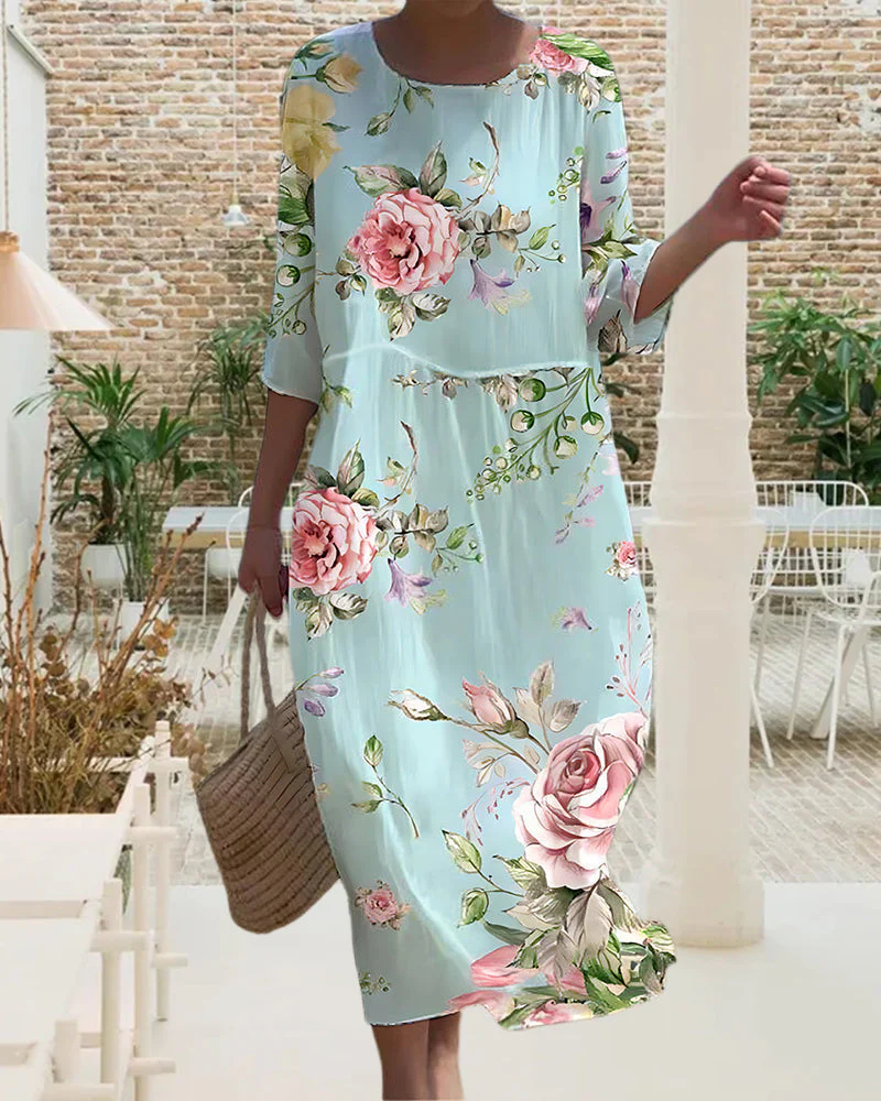Michela® | Elegant Dress With Flowers - Image 3