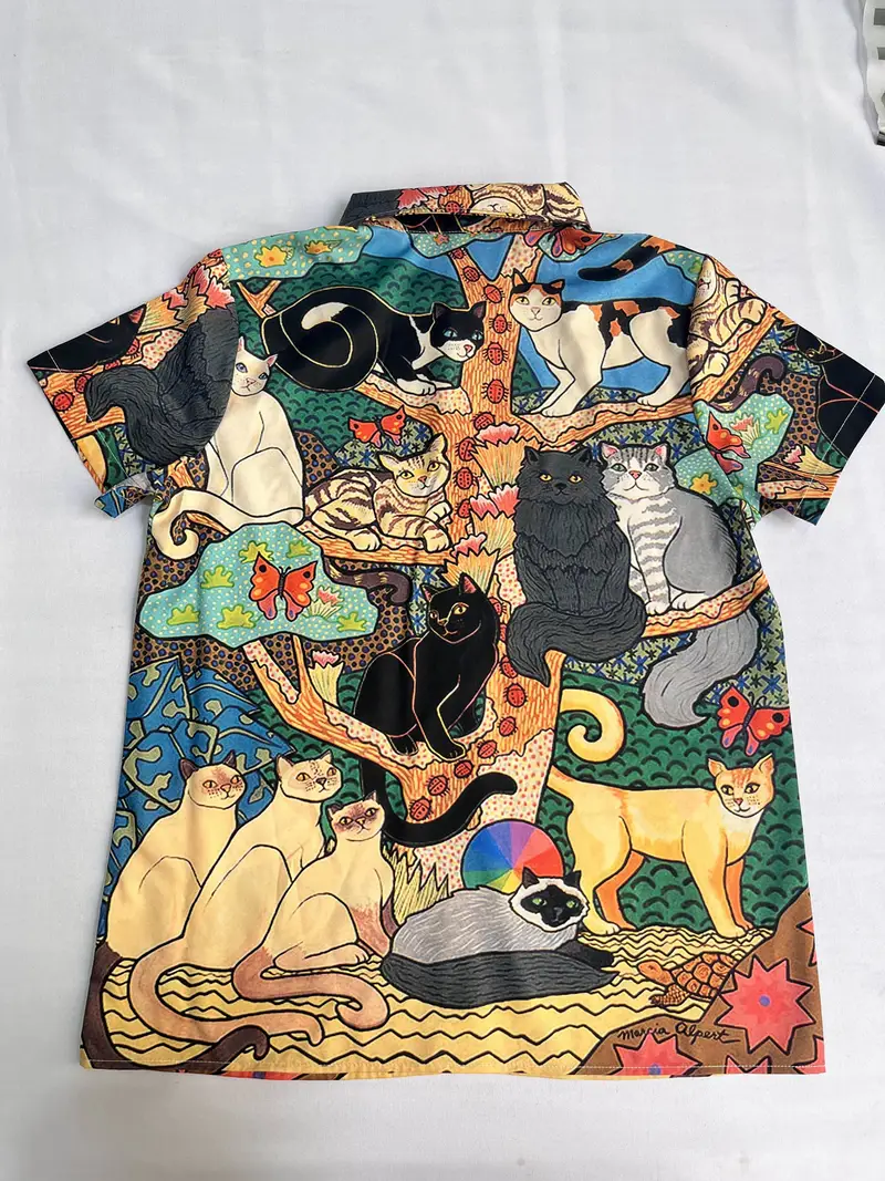 Michela® | Short-Sleeved Artistic Shirt. - Image 3