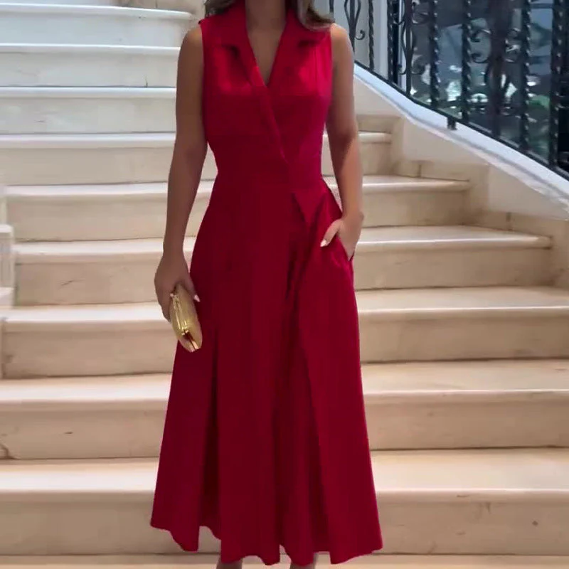 Mila® | V-Neck Midi Dress - Image 5