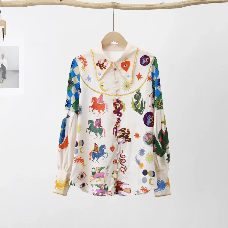 Milagros® | Printed Colorful Blouse - Image 6