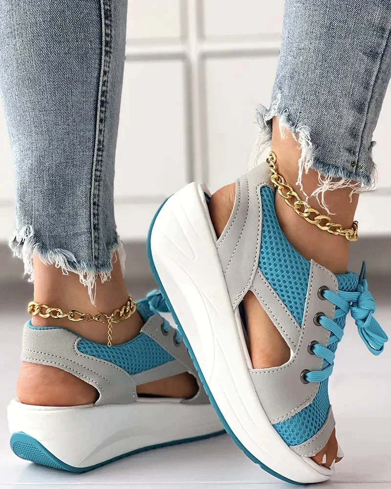 Milagros® | Stylish Sandals With Contrast Insert And Arch Support - Image 12