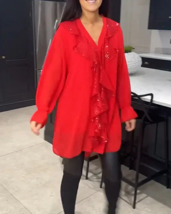 Miren® | Blouse With Elegant Ruffles - Image 5