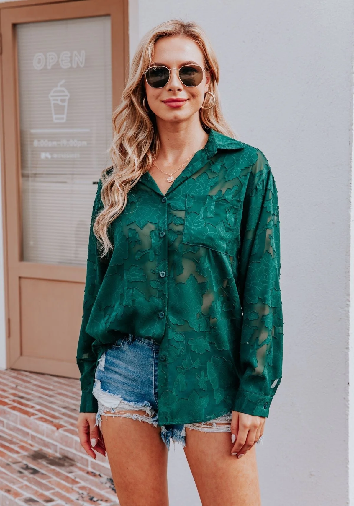 Miriam® | Casual Green Blouse - Image 3