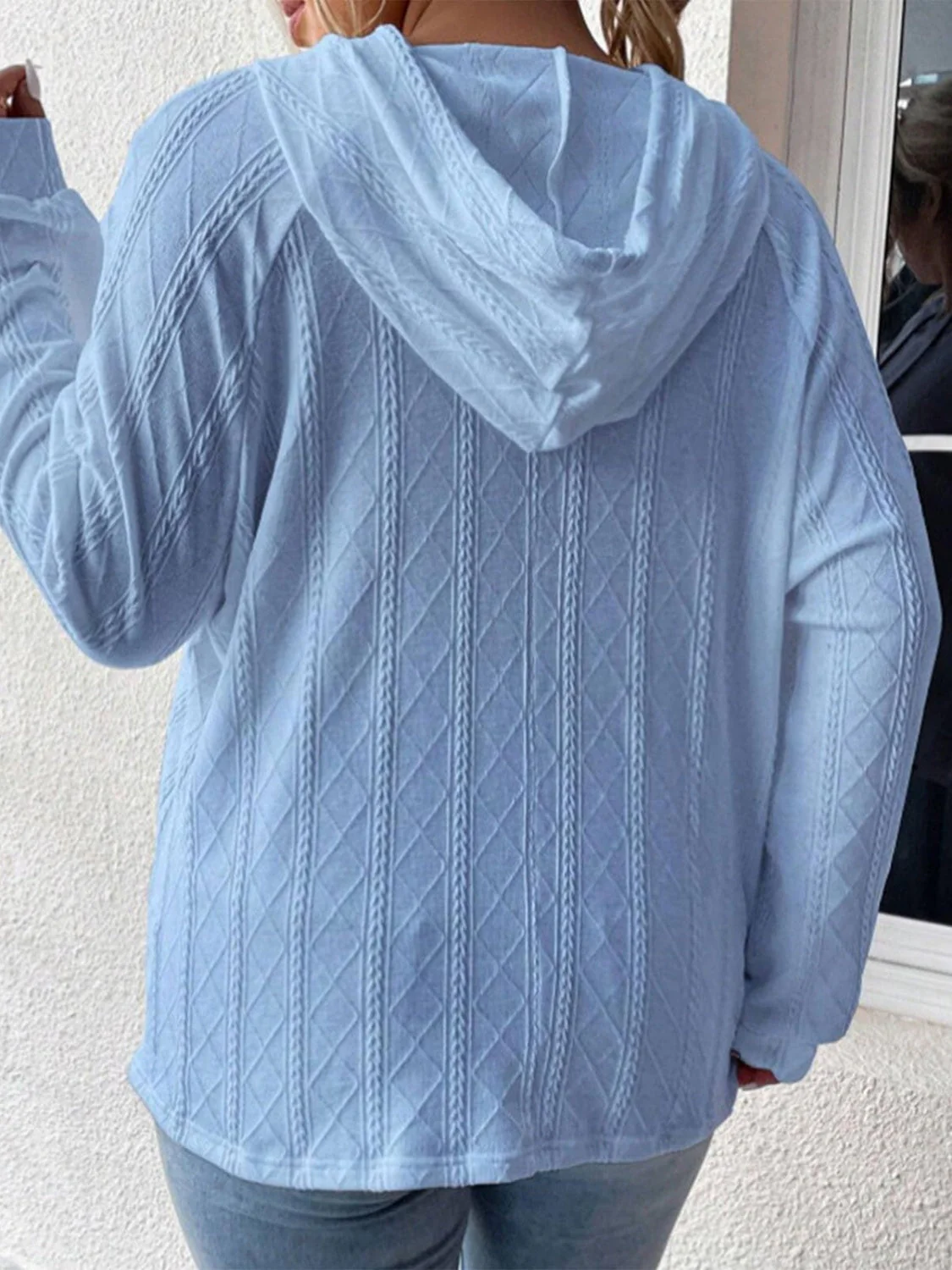 Miriam | Full size long sleeve drawstring hoodie - Image 16