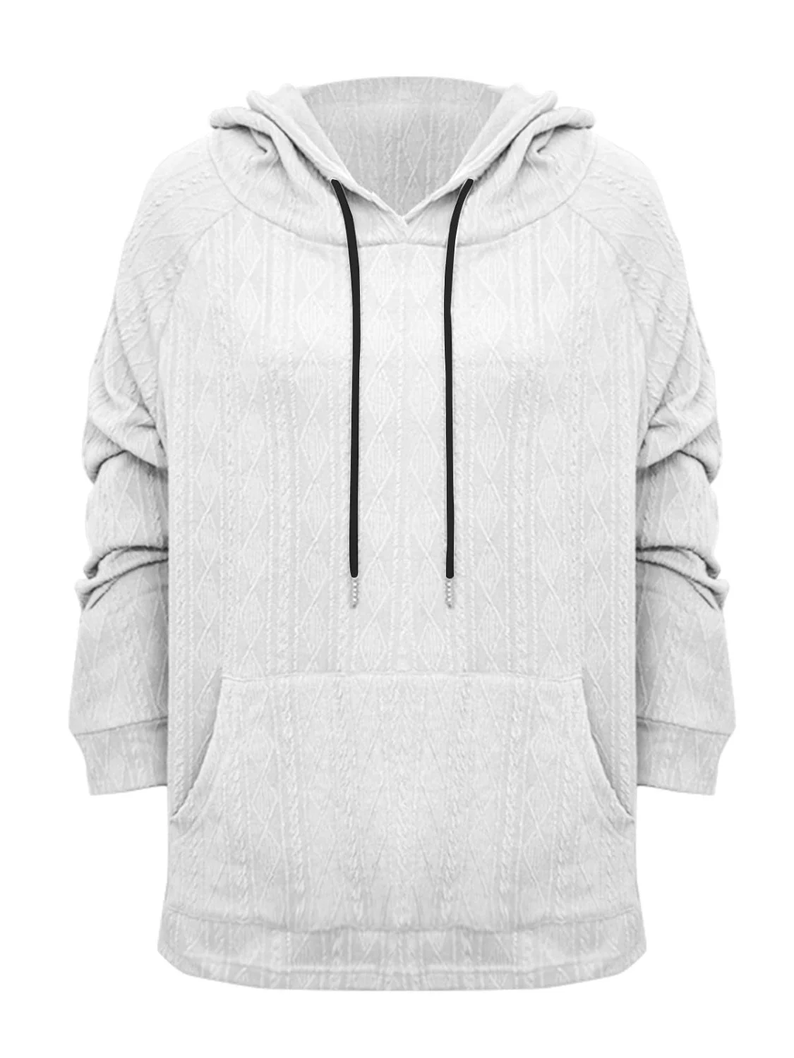 Miriam | Full size long sleeve drawstring hoodie - Image 8